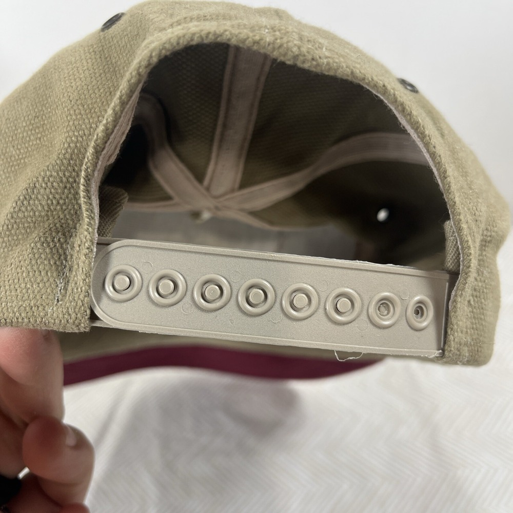 Vintage Cotton Brand Butterfly Embroidered Logo Cap Hat Adj. Mens Made USA - Picture 11 of 11